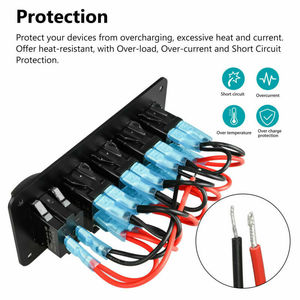 4 gang nhôm rocker bảng chuyển đổi <span class=keywords><strong>On</strong></span> Off chuyển đổi chuyển đổi với màu xanh LED, dễ dàng cài đặt 12V 24V cho thuyền xe biển - Product Image 4