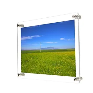 clear wall mounted acrylic post frame/photo frame