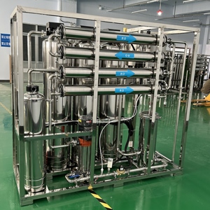 Système de purification d'eau RO automatique 250 LPH avec cadre en acier inoxydable et 3 réservoirs de filtration – Installation d'osmose inverse pour immeubles de bureaux - Product Image 6