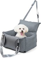 Siège auto pliable pour chien avec coussin amovible antidérapant pour la sécurité des petits chiens sur la banquette arrière