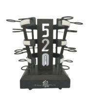 Support de présentation LED rechargeable pour bouteilles, verres à cocktail, verres à shot et verres à champagne, design Grande Roue
