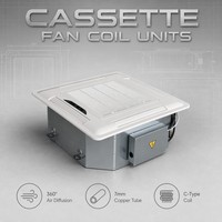 FP-51-238 KM-ZI Sistema HVAC Central Inverter de Bajo Ruido, Unidad de Ventilador de Cassette de Cuatro Vías