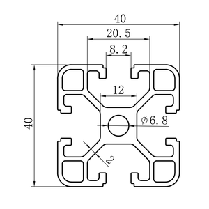 Extrusions en aluminium sur mesure, <span class=keywords><strong>profil</strong></span>és d'extrusion en aluminium de qualité, <span class=keywords><strong>profil</strong></span>és d'extrusion en aluminium durables pour cadres industriels personnalisés - Product Image 6