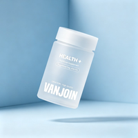 Pot en verre mat noir 250 ml 500 ml pour capsules, conteneur de vitamines pour marque de produits nutritionnels, emballage vide personnalisé pour suppléments avec logo