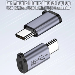 Çoklu USB tip C adaptörü alüminyum alaşım tipi C USB-C erkek veri transferi USB 2.0 dişi adaptör OTG fonksiyon konektörü - Product Image 4