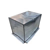 Housse de palette en feuille d'aluminium à bulles robuste pour l'expédition d'aliments et de légumes, housse isotherme imperméable pour palettes