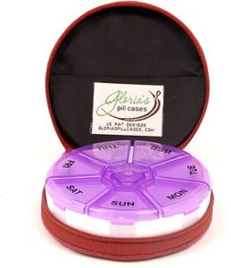 7 ngày PU da <span class=keywords><strong>Pill</strong></span> <span class=keywords><strong>Box</strong></span> Bìa Vòng zippered <span class=keywords><strong>Pill</strong></span> Organizer tùy chỉnh <span class=keywords><strong>Pill</strong></span> <span class=keywords><strong>Box</strong></span> Organizer - Product Image 4