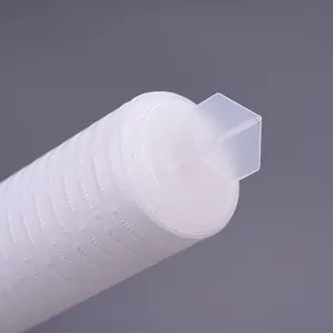 Pleated 10 20 30 40 Inch 0.22 Micron Hydrophobic Ptfe Filter Cartridge For Fermenting Sterile Tank