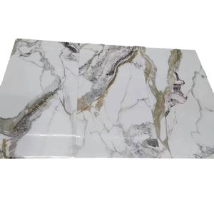 Tuile de <span class=keywords><strong>roche</strong></span> de luxe légère 600x1200 mur de fond de sol antidérapant Pandora blanc nouvelle grande plaque salon - Product Image 1