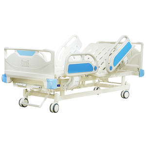 Tempat tidur rumah sakit medis dapat diatur dengan tiang infus plastik ABS & ZKSX-09 JUNDELI logam bersertifikasi CE untuk perawatan rumah sakit - Product Image 4