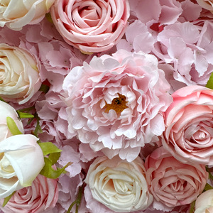 Yedodo Moderno Sfondo per Matrimoni in Tessuto 5D Stile Foresta, Fatto a Mano, Parete Floreale <span class=keywords><strong>Rossa</strong></span> di Alta Gamma, File di Rose Artificiali per Ristoranti - Product Image 4