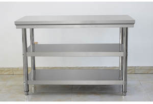 Geri ile 201 paslanmaz çelik restoran mutfak çalışma masası tezgah - Product Image 6