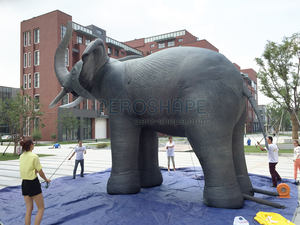 Индивидуальный новый дизайн гигантские надувные животные на заказ Надувные Слоны большие надувные животные модель - Product Image 4