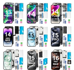 ชุดประกอบจอ OLED ความสว่างสูงสำหรับ <span class=keywords><strong>iPhone</strong></span> <span class=keywords><strong>12</strong></span>-17 <span class=keywords><strong>Pro</strong></span> Plus <span class=keywords><strong>Pro</strong></span> Max 16E 17E พร้อม IC แบบพกพาในตัว ขายส่ง - Product Image 1