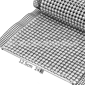 Panneaux en maille de strass 5mm 24mm ronds à dos plat, accessoires de bijouterie DIY, décorations pour vêtements, nœuds pour empeignes de chaussures, cordes de strass - Product Image 2