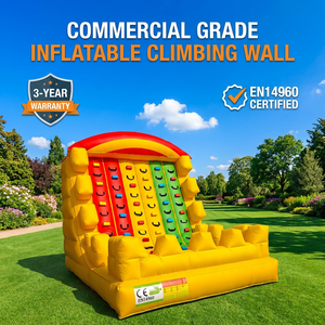 Mur d'escalade <span class=keywords><strong>gonflable</strong></span> en PVC de 0,55 mm certifié EN14960, qualité commerciale, pour location événementielle - Product Image 5