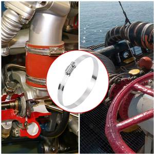 Abrazaderas de Sujeción de 4 Pulgadas, Abrazaderas de Tubería de Acero Inoxidable 304, Abrazadera de Conducto con Tornillo Sinfín Ajustable de 91-114 mm, Abrazadera de Manguera, Abrazadera de Línea de Combustible - Product Image 5