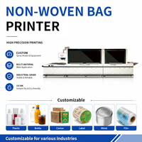 Imprimante UV industrielle pour sacs promotionnels, sacs en papier, sacs non tissés, sacs en toile de jute, sacs en film perlé, sacs à bulles, encre CMYK écologique, Flex