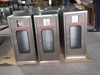 Kabinet Pemadam Kebakaran Tipe Permukaan, Tipe Terpasang, Baja Anti Karat SUS304 Merah 500*200*200MM 2*6KG Sebagai Kotak Alat Pemadam Kebakaran