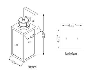 Lampade da Parete per Esterni dal Tramonto all'Alba, Illuminazione per Portico con Paralume in Vetro Effetto Acqua, Antiruggine per <span class=keywords><strong>Casa</strong></span> e Garage - Product Image 6