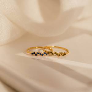 Venta directa de fábrica superventas de alta calidad. 925 plateado con oro y conjunto con circonita. Anillo de compromiso para mujer. - Product Image 3