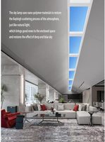 DGLUX panneau de toit de fenêtre en aluminium bleu ciel lumière naturelle Led lucarne artificielle