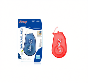 Nastro biadesivo Pioney 6mm 5m rosso e blu per uso in ufficio e scuola - Product Image 1