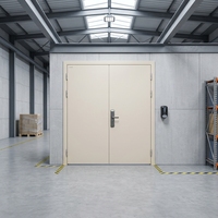 Porte de sécurité pour entrepôt à feuille simple Yonking, conforme aux normes EN UL CE, en acier galvanisé, avec serrure antivol et résistance au feu