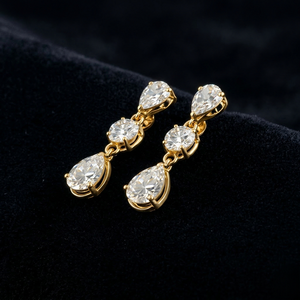 ต่างหูเพชรสตั๊ดคุณภาพพรีเมี่ยมเครื่องประดับที่สวยงามหรูหราสำหรับผู้หญิงของขวัญงานหมั้นงานแต่งงานดูเป็นอมตะ - Product Image 6