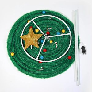 Arbre de Noël géant pliable à LED solaire, écologique, imperméable, en guirlande, pour jardin, pelouse, extérieur, décoration de Noël, cadeau - Product Image 2