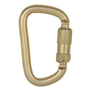 Mosquetón Alnas con Bloqueo Automático, Acero Dorado, Capacidad de Carga de 4500 Kg, Uso Industrial - Product Image 1