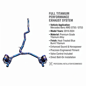 Vortex Racing-Spec Gradient Ti Header-<b>Back</b> Setup For Mercedes-Benz AMG GT50 GT53 3.0T 2019-2024 Tuning - Product Image 1