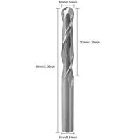 HOZLY Fresa de doble filo esférica para madera, herramienta de grabado en espiral, herramientas para router CNC, carburo OEM ODM
