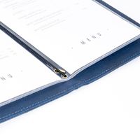 Couvertures de menu de bar et de café sur mesure, en cuir PU souple, avec bande flexible, fabriquées par le fabricant