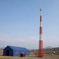 Tour d'antenne télescopique push-up pour l'extension du signal radioamateur et Wi-Fi, mât télescopique portable en acier avec trépied