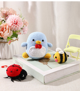 <strong>Beginner</strong> Diy Crochet <strong>Kits</strong> Lovely Crochet Toys with Instruction Videos <strong>Hook</strong> Yarn - Product Image 5