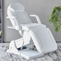 Table de massage électrique à 3 moteurs, réglable en hauteur, pour tatouage, extensions de cils, soins du visage, spa, thérapie, en cuir PU professionnel, usage commercial
