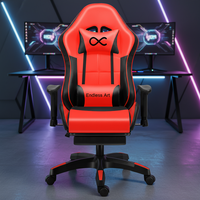 Chaise de jeu ergonomique en cuir personnalisée - Design moderne, vérin à gaz à 4 étages, base à 5 étoiles, options pour enfants et luxe, vente en gros disponible