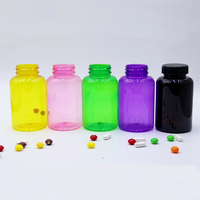 Pot en plastique de 500 ml avec bouchon à vis pour produits de santé et de soins quotidiens, logo et couleur personnalisables