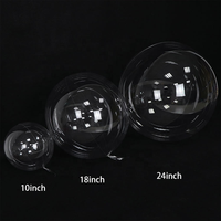 Globes transparents de 10''18''24''36'' Ballons clairs gonflables à l'hélium Ballons Bobo Décoration de mariage Anniversaire Baby shower