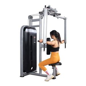 Máquina de ejercicios para pectorales con brazos rectos, estructura de acero de alta resistencia y rodamientos suaves para un entrenamiento de modelado muscular pectoral específico. - Product Image 5