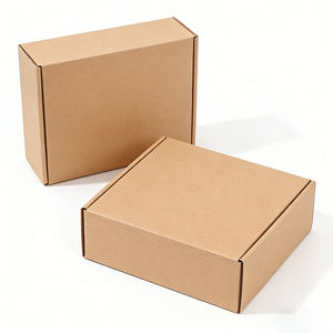 Cajas de Embalaje de Regalo de Cartón Corrugado Kraft Plegables, Hechas con Materiales Reciclados, con Relieve y Protección UV - Product Image 1