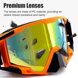 Có thể điều chỉnh UV400 xe máy kính với TPU khung cho off-road Dirt Bike Quad ATV và Enduro cưỡi - Product Image 3