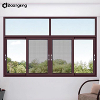 Ventanas Corredizas de Aluminio con Mosquitera, Marco de Vidrio de Doble Acristalamiento para Dormitorio, Balcón, Cocina