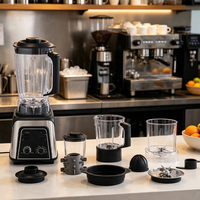 Robot culinaire multifonction 3-en-1 avec minuteur, mixeur en acier inoxydable, vente en gros, commande en gros, OEM ODM disponible pour la maison
