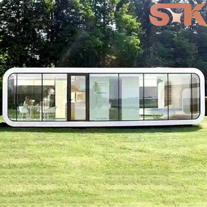 Casa Cápsula Integrada de Acero de Color Personalizada para Espacio <span class=keywords><strong>Comercial</strong></span>, Cabaña Apple de 40 Pies - Product Image 1