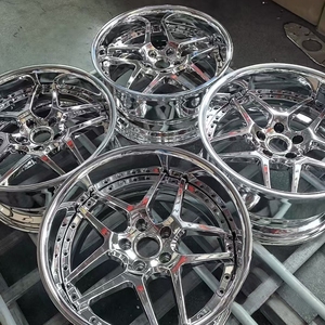 Juego de 2 o 3 Piezas de Llantas Forjadas Cromadas de Perfil Bajo de 17, 18, 19 y 22 Pulgadas para Blitz 03, Compatibles con 350Z, G35, <span class=keywords><strong>Supra</strong></span>, RX7, NISSAN SILVIA S15 - Product Image 4