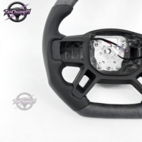 Volant de voiture en fibre de carbone forgée avec chauffage, livraison rapide d'usine pour Land Rover Defender Van L663 2020-2025