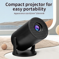 YDH-M5 Projecteur intelligent portable 500 lumens avec double Wi-Fi et projection d'écran sans fil pour téléphone portable, compatible 4K pour usage intérieur