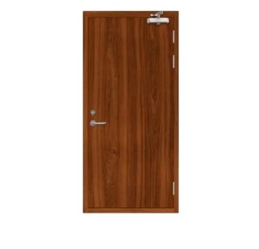Wooden fire door